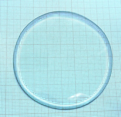 Verre biseauté rond pendule - verre,