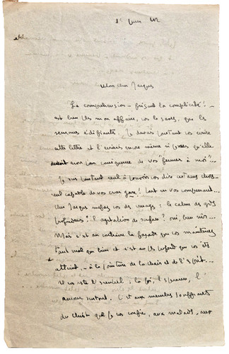 François mauriac lettre - mauriac.,