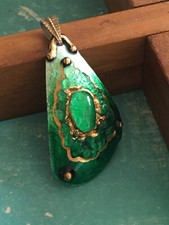 Vintage pendentif email - pendentif,