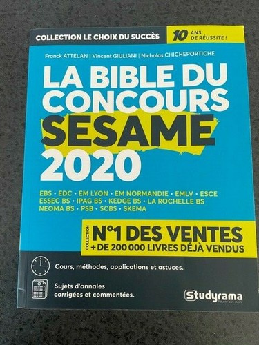 Bible concours sésame - la, du