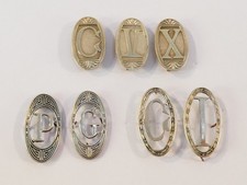 MONOGRAMMES LETTRES INITIALES argenté Maroquinerie chic shabby art deco