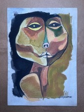 OSWALDO GUAYASAMIN Dessin sur papier (fait main) signé et estampillé...