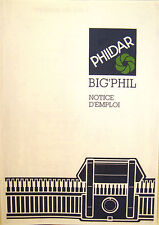 NOTICE BIG'PHIL POUR MACHINES à TRICOTER GROSSE LAINE