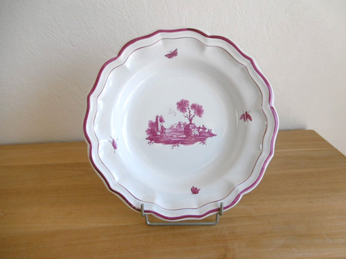 Plat rond creux - creux, faience