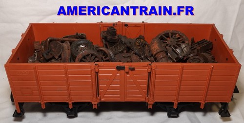 Wagon tombereau marron 4020 - wagon-tombereau,
