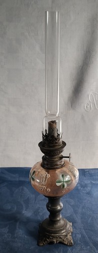 Lampe petrole ancienne - lampe, verre