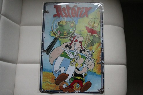 Plaque publicitaire asterix - publicitaire,