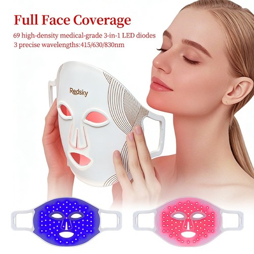 Led facial light therapy mask - led,
