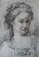 Dessin Ancien Crayon Noir