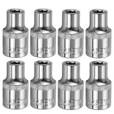 8 pièces douille E-Torx 1/2"