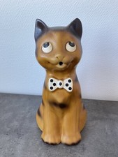 Joli Pichet Faience Poet Laval Forme Chat Zoomorphe Deco Vintage