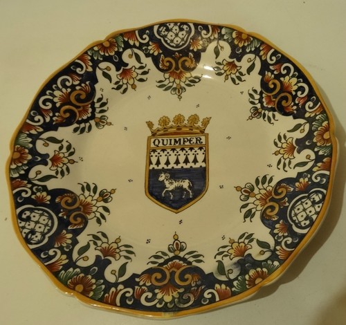 Assiette aux armes - aux, de