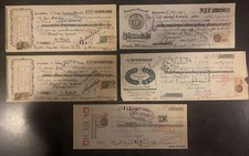 Lot de 5 timbres fiscaux