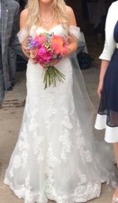 Robe de mariée bleue par