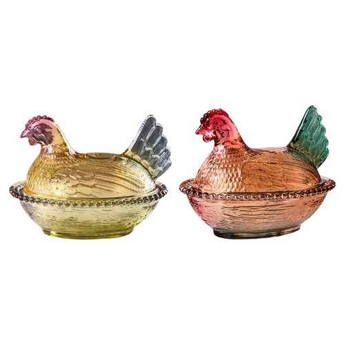 Bonbonnière poule bocal - poule, à