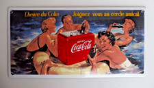 Plaque émaillée publicitaire pin up COCA COLA