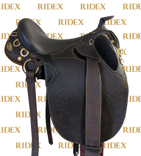 Selle cheval cuir de - de,