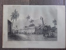 GRAVURE MARINE 1840 PAGODE A