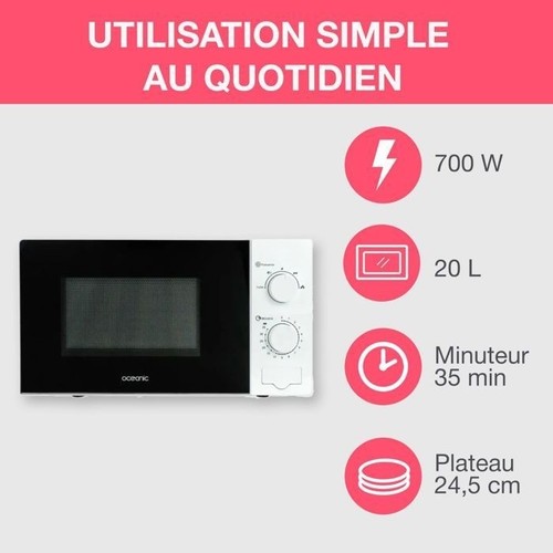 Micro ondes oceanic mo20w11 - micro-ondes,