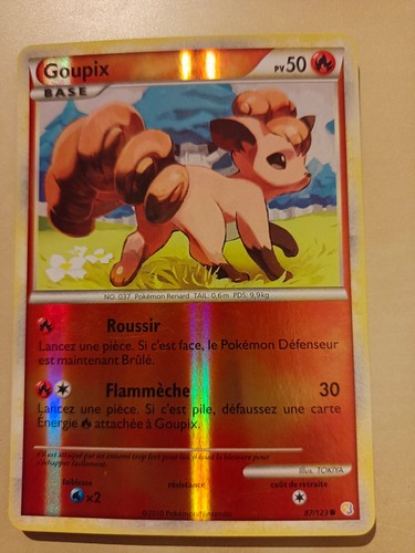 Carte pokémon goupix 123 - carte, 87/123