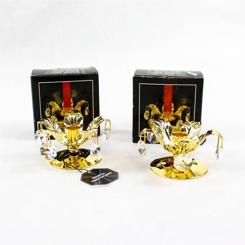 Lot bougeoirs crystal - 2,