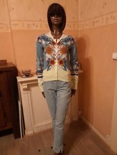 SUPERBE CARDIGAN HIGH USE BY CLAIRE CAMPBELL MODELE  "IMAGERY"  TAILLE M - 38