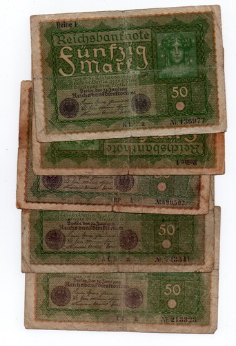 Lot billets allemands - lot,