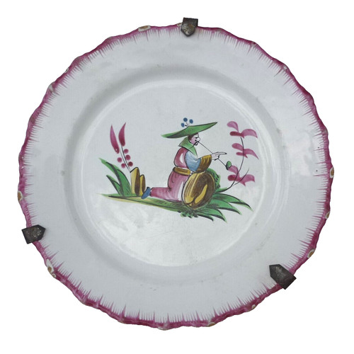 Assiette ancienne les islettes - assiette,