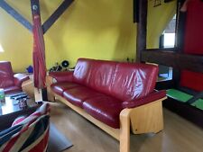 2 canapés cuir Sressless relax