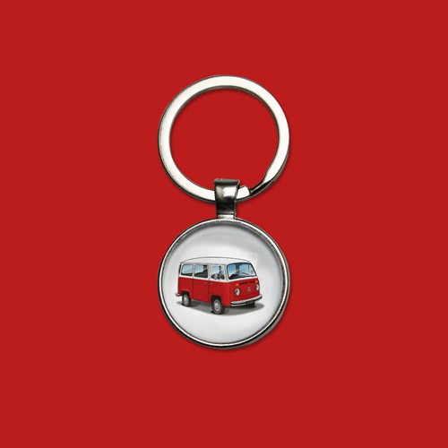 Porte clefs combi rouge - t2,