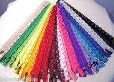 FERMETURE ÉCLAIR ZIP DENTELLE ** 10 / 20 / 25 / 30 / 35 / 50 cm **  COUTURE 