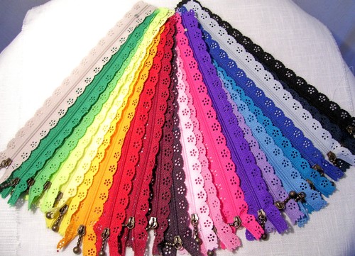 Fermeture éclair zip dentelle - fermeture,
