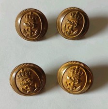 Lot 4 boutons d'officier