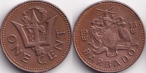 Cent 1978 barbade barbados - cent,
