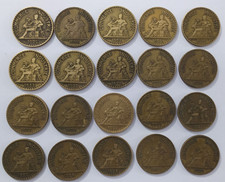 Lot de 20 Pieces 1922 J.F DOMARD Bon Pour 2 FRANCS Chambre de commerce de France