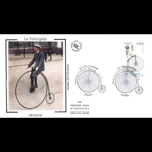 Fdc soie le vélocipède - le,