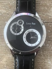 Montre Louis Pion double fuseaux horaires 