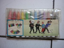 TINTIN  /  POCHETTE DE FEUTRE AVEC ETUI  D ORIGINE / ANNNES 70