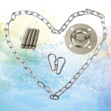  1 ensemble d'accessoires de chaise suspendue en métal balançoire chaîne boucle