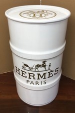 Baril déco HERMES métal 60