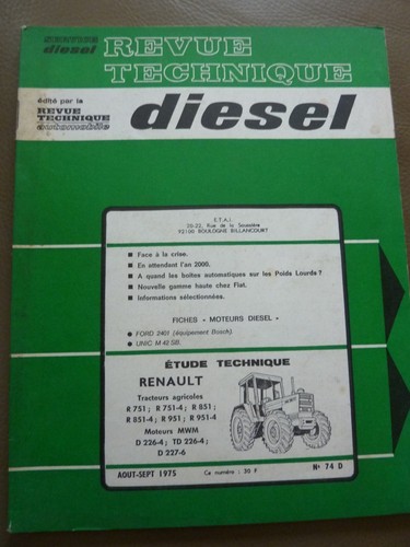 Revue technique tracteur - technique,