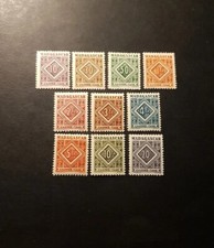 TIMBRE FRANCE COLONIE MADAGASCAR TAXE N°31/40 NEUF ** LUXE MNH 1947