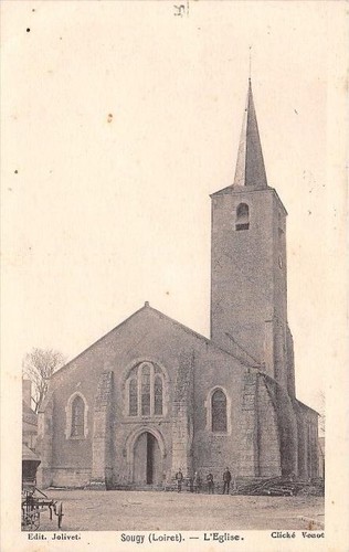 Cpa sougy eglise - sougy, l'eglise