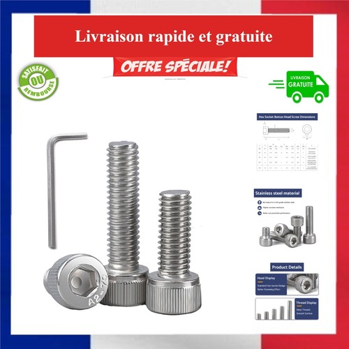 Vis m8x16mm acier - m8x16mm, inoxydable