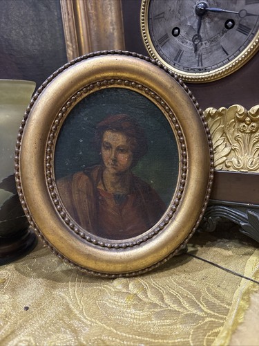 Tableau miniature huile - miniature, /