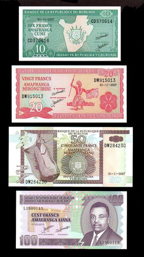 Burundi set 4pcs 50 - 4pcs,