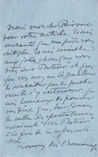 Sacha GUITRY Lettre autographe
