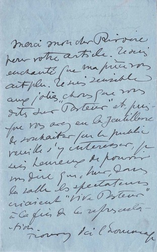 Sacha guitry lettre autographe - sacha,