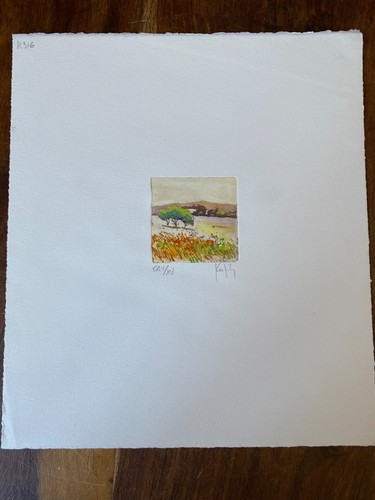 Lithographie signe kerfily - signe, ea