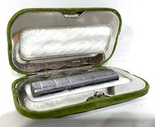 Ancienne Chaufferette de poche en Velours handwarmer herbertz